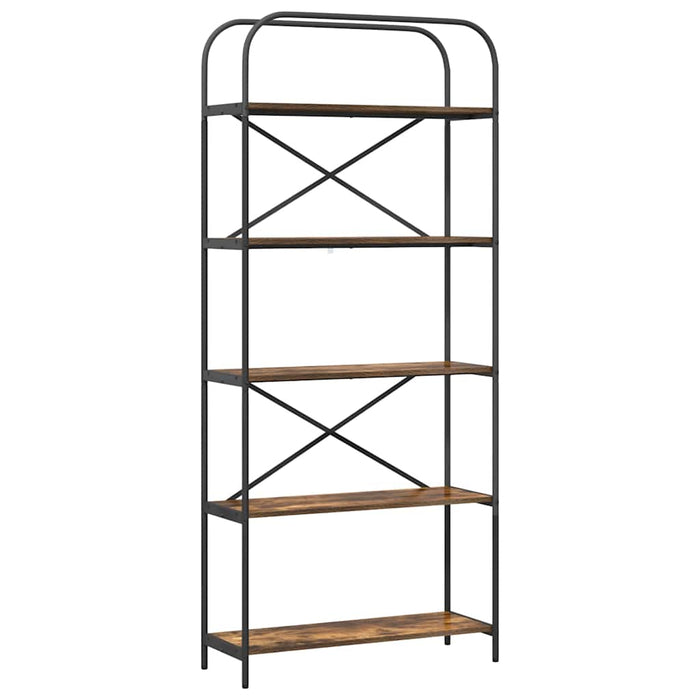 Raft pentru cărți Stejar fumuriu 80 x 30 x 183 cm Lemn compozit - WALTI WALTI