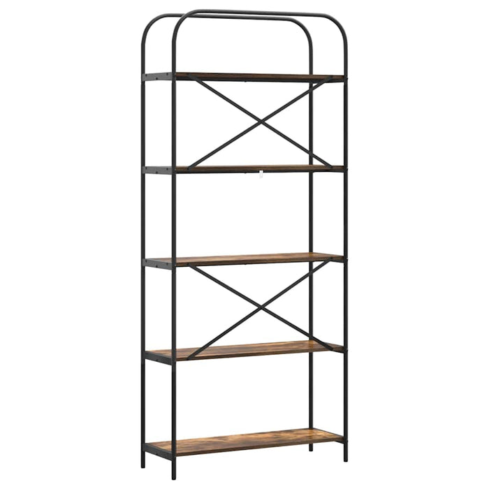 Raft pentru cărți Stejar fumuriu 80 x 30 x 183 cm Lemn compozit - WALTI WALTI