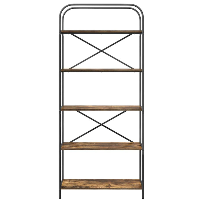 Raft pentru cărți Stejar fumuriu 80 x 30 x 183 cm Lemn compozit - WALTI WALTI