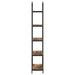 Raft pentru cărți Stejar fumuriu 80 x 30 x 183 cm Lemn compozit - WALTI WALTI