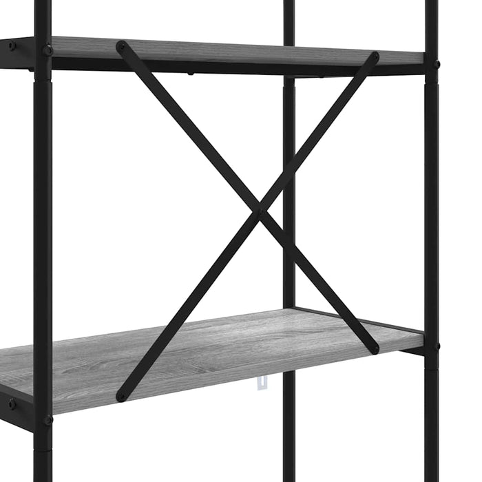 Raft pentru cărți Gri Sonoma 80 x 30 x 183 cm Lemn compozit - WALTI WALTI