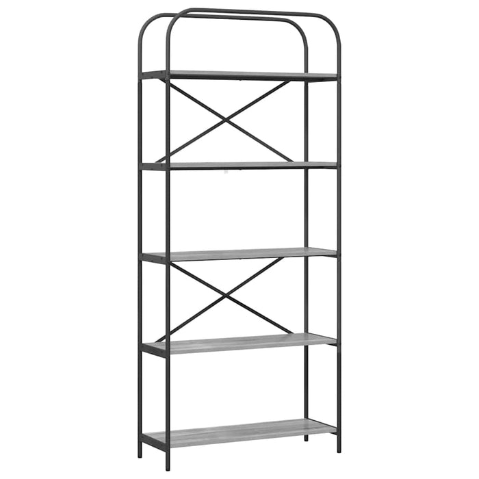 Raft pentru cărți Gri Sonoma 80 x 30 x 183 cm Lemn compozit - WALTI WALTI