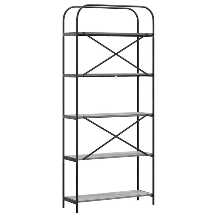 Raft pentru cărți Gri Sonoma 80 x 30 x 183 cm Lemn compozit - WALTI WALTI