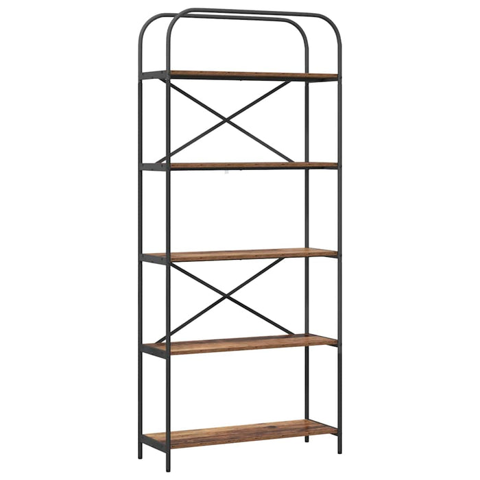 Raft pentru cărți Lemn vechi 80 x 30 x 183 cm Lemn compozit - WALTI WALTI