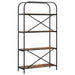 Raft pentru cărți Stejar fumuriu 80 x 30 x 146 cm Lemn compozit - WALTI WALTI