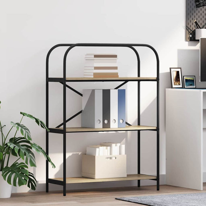 Raft pentru cărți Stejar Sonoma 80 x 30 x 109 cm Lemn compozit - WALTI WALTI