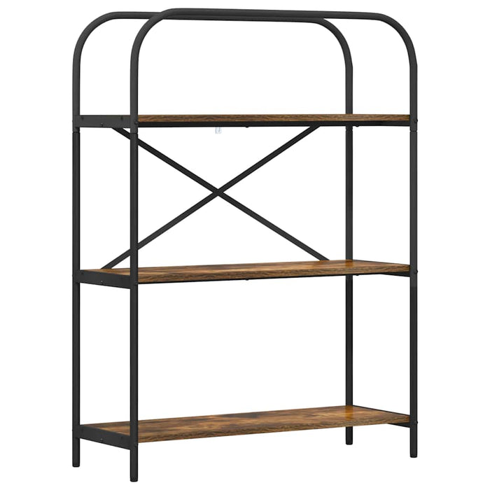 Raft pentru cărți Stejar fumuriu 80 x 30 x 109 cm Lemn compozit - WALTI WALTI