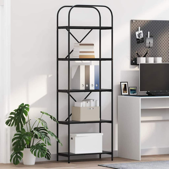 Raft pentru cărți Stejar Negru 60 x 30 x 183 cm Lemn compozit - WALTI WALTI