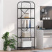 Raft pentru cărți Stejar Negru 60 x 30 x 183 cm Lemn compozit - WALTI WALTI