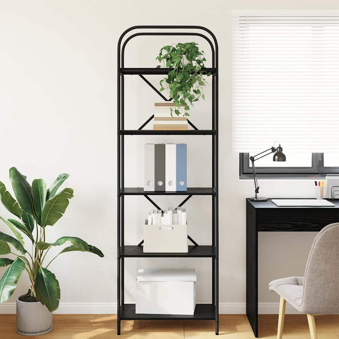 Raft pentru cărți Stejar Negru 60 x 30 x 183 cm Lemn compozit - WALTI WALTI