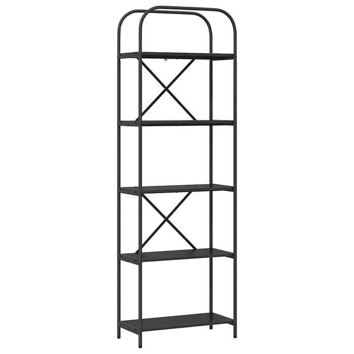 Raft pentru cărți Stejar Negru 60 x 30 x 183 cm Lemn compozit - WALTI WALTI
