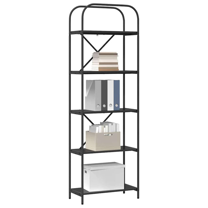 Raft pentru cărți Stejar Negru 60 x 30 x 183 cm Lemn compozit - WALTI WALTI