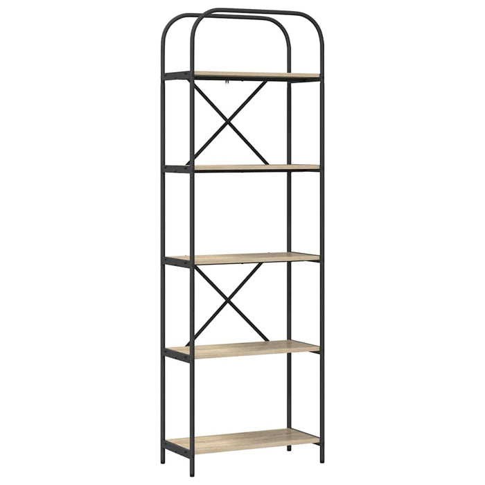 Raft pentru cărți Stejar Sonoma 60 x 30 x 183 cm Lemn compozit - WALTI WALTI