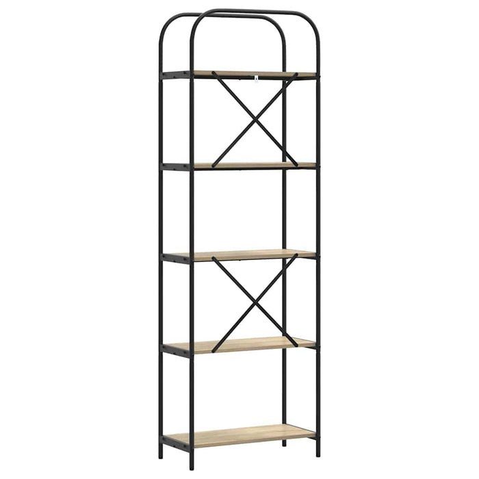 Raft pentru cărți Stejar Sonoma 60 x 30 x 183 cm Lemn compozit - WALTI WALTI