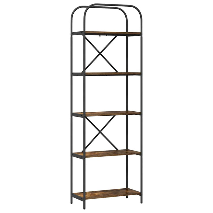 Raft pentru cărți Stejar fumuriu 60 x 30 x 183 cm Lemn compozit - WALTI WALTI