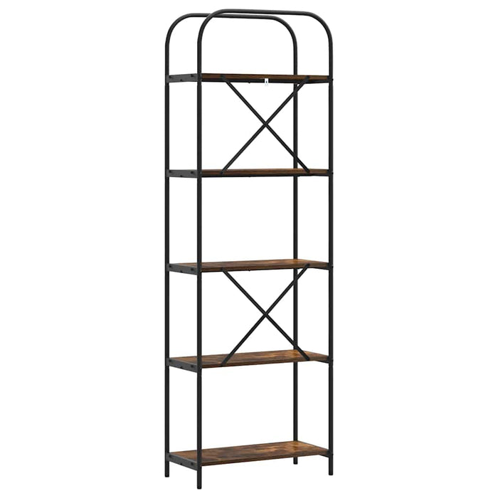 Raft pentru cărți Stejar fumuriu 60 x 30 x 183 cm Lemn compozit - WALTI WALTI