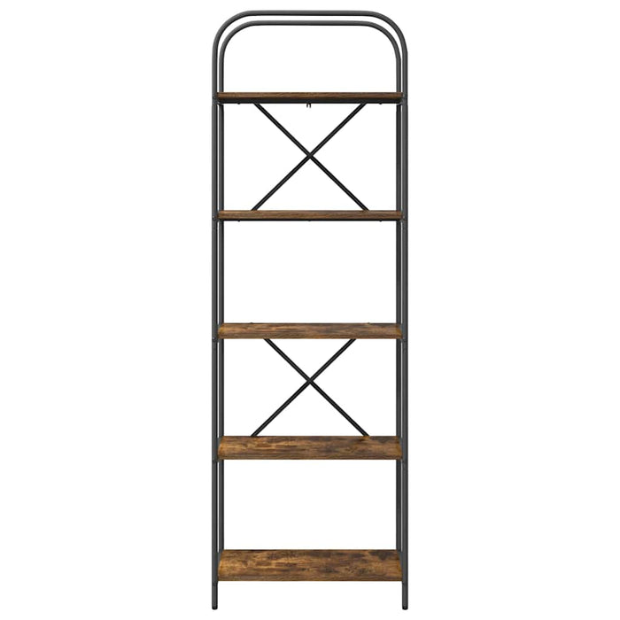 Raft pentru cărți Stejar fumuriu 60 x 30 x 183 cm Lemn compozit - WALTI WALTI