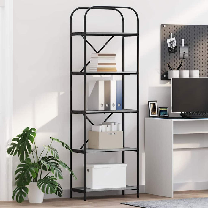Raft pentru cărți Gri Sonoma 60 x 30 x 183 cm Lemn compozit - WALTI WALTI