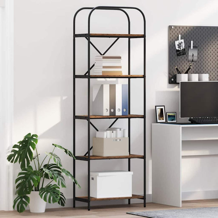 Raft pentru cărți Lemn vechi 60 x 30 x 183 cm Lemn compozit - WALTI WALTI