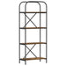 Raft pentru cărți Stejar fumuriu 60 x 30 x 146 cm Lemn compozit - WALTI WALTI