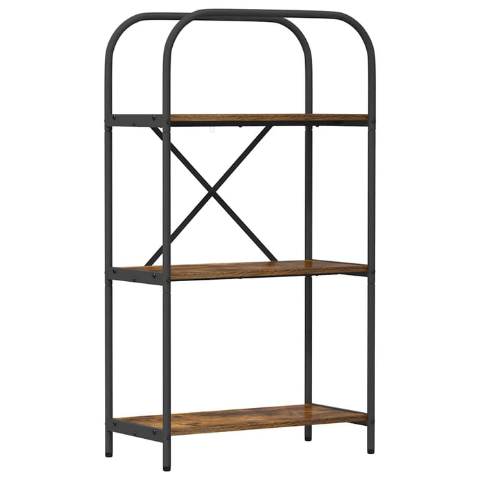 Raft pentru cărți Stejar fumuriu 60 x 30 x 109 cm Lemn compozit - WALTI WALTI