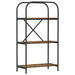 Raft pentru cărți Stejar fumuriu 60 x 30 x 109 cm Lemn compozit - WALTI WALTI