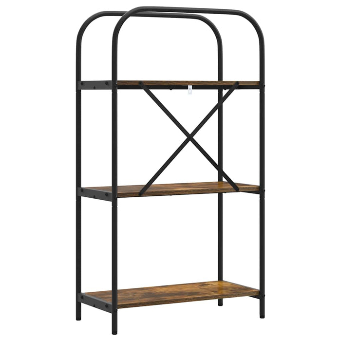 Raft pentru cărți Stejar fumuriu 60 x 30 x 109 cm Lemn compozit - WALTI WALTI