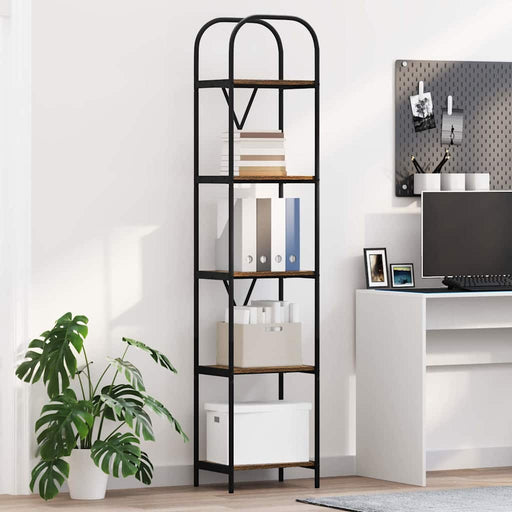 Raft pentru cărți Stejar fumuriu 40 x 30 x 183 cm Lemn compozit - WALTI WALTI