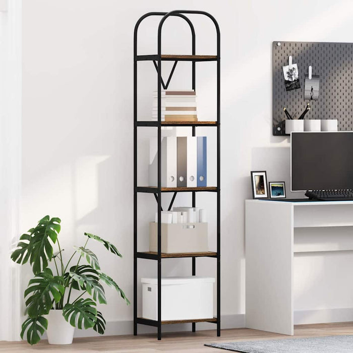 Raft pentru cărți Stejar fumuriu 40 x 30 x 183 cm Lemn compozit - WALTI WALTI