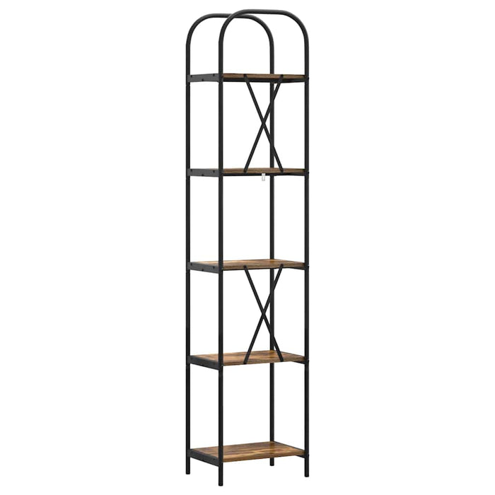 Raft pentru cărți Stejar fumuriu 40 x 30 x 183 cm Lemn compozit - WALTI WALTI