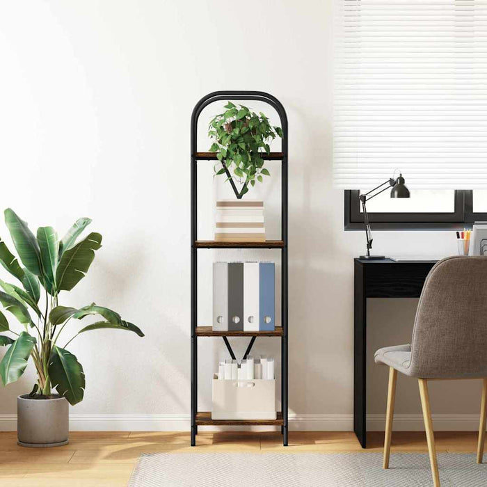 Raft pentru cărți Stejar fumuriu 40 x 30 x 146 cm Lemn compozit - WALTI WALTI