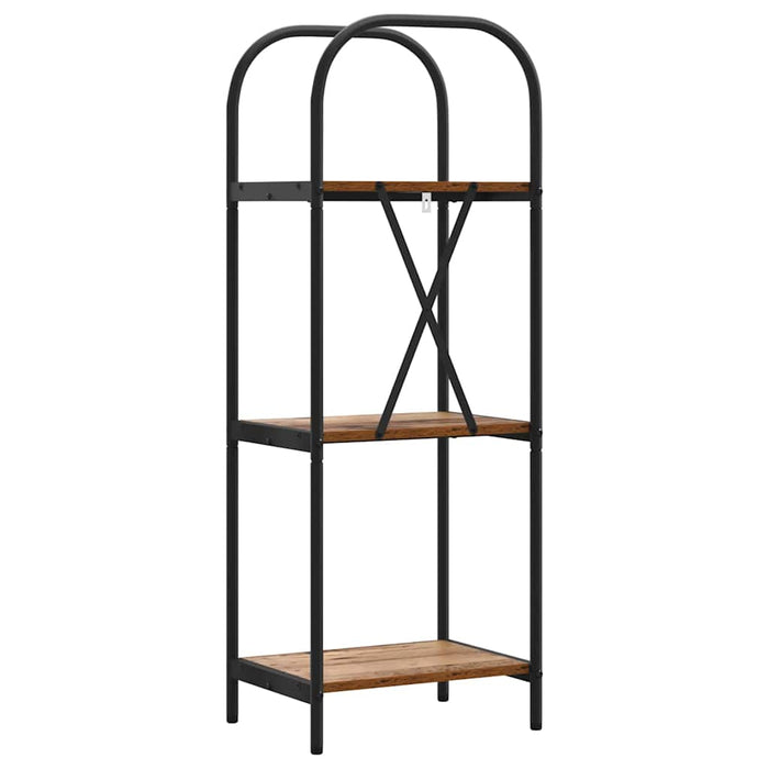 Raft pentru cărți Lemn vechi 40 x 30 x 109 cm Lemn compozit - WALTI WALTI