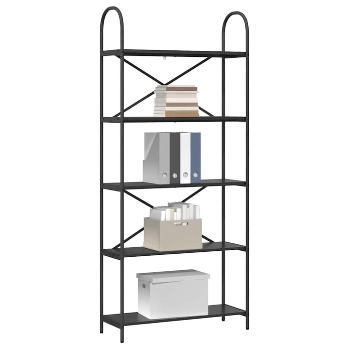 Raft pentru cărți Stejar negru 80 x 30 x 183 cm Lemn compozit - WALTI WALTI