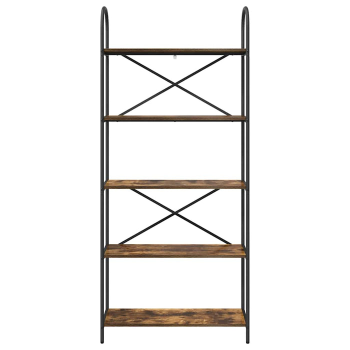 Raft pentru cărți Stejar afumat 80 x 30 x 183 cm Lemn compozit - WALTI WALTI