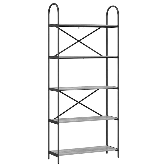 Raft pentru cărți sonoma gri 80 x 30 x 183 cm Lemn compozit - WALTI WALTI