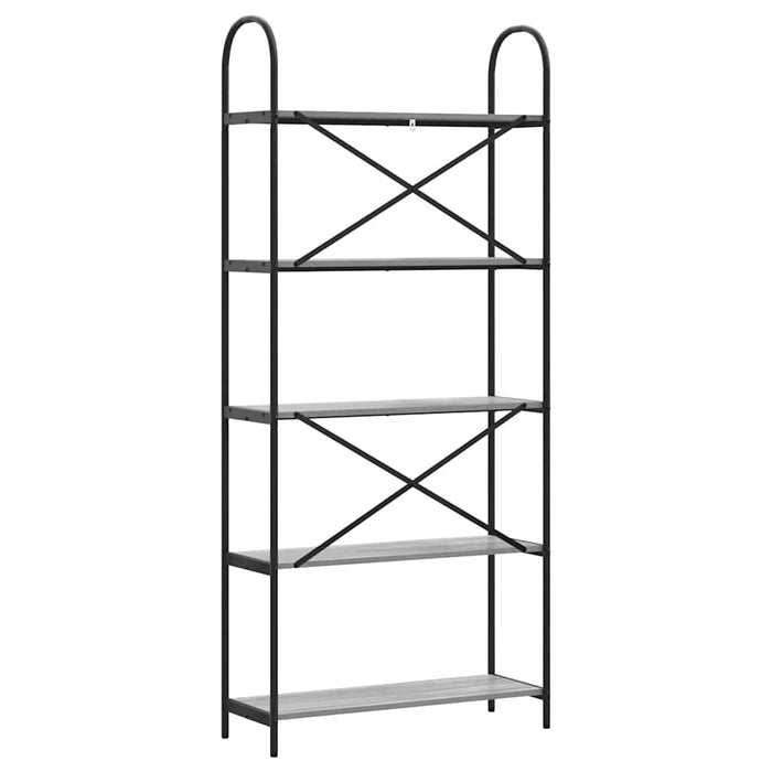 Raft pentru cărți sonoma gri 80 x 30 x 183 cm Lemn compozit - WALTI WALTI