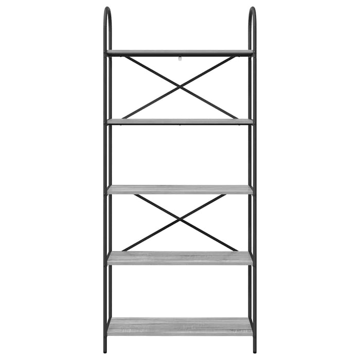 Raft pentru cărți sonoma gri 80 x 30 x 183 cm Lemn compozit - WALTI WALTI
