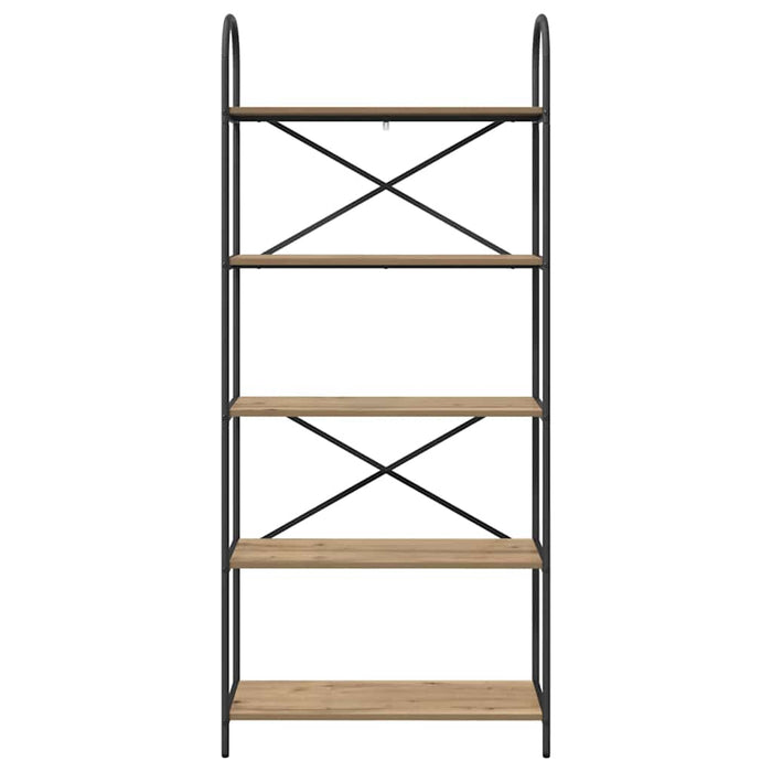 Raft pentru cărți stejar artizanal 80 x 30 x 183 cm - WALTI WALTI