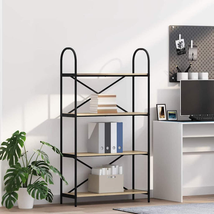 Raft pentru cărți Stejar sonoma 80 x 30 x 146 cm Lemn compozit - WALTI WALTI