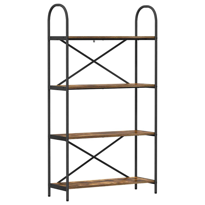 Raft pentru cărți Stejar afumat 80 x 30 x 146 cm Lemn compozit - WALTI WALTI