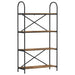 Raft pentru cărți Stejar afumat 80 x 30 x 146 cm Lemn compozit - WALTI WALTI