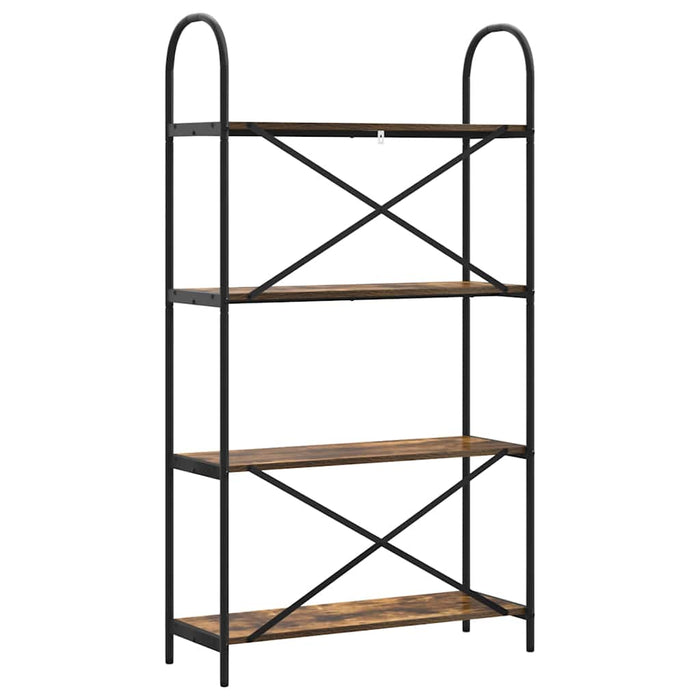 Raft pentru cărți Stejar afumat 80 x 30 x 146 cm Lemn compozit - WALTI WALTI