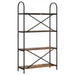 Raft pentru cărți Stejar afumat 80 x 30 x 146 cm Lemn compozit - WALTI WALTI