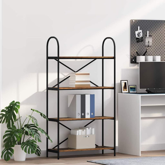 Raft pentru cărți Lemn vechi 80 x 30 x 146 cm Lemn compozit - WALTI WALTI