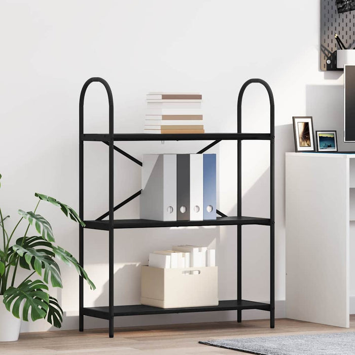 Raft pentru cărți Stejar negru 80 x 30 x 109 cm Lemn compozit - WALTI WALTI