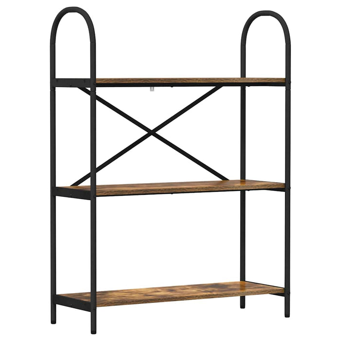 Raft pentru cărți Stejar afumat 80 x 30 x 109 cm Lemn compozit - WALTI WALTI