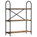 Raft pentru cărți Stejar afumat 80 x 30 x 109 cm Lemn compozit - WALTI WALTI