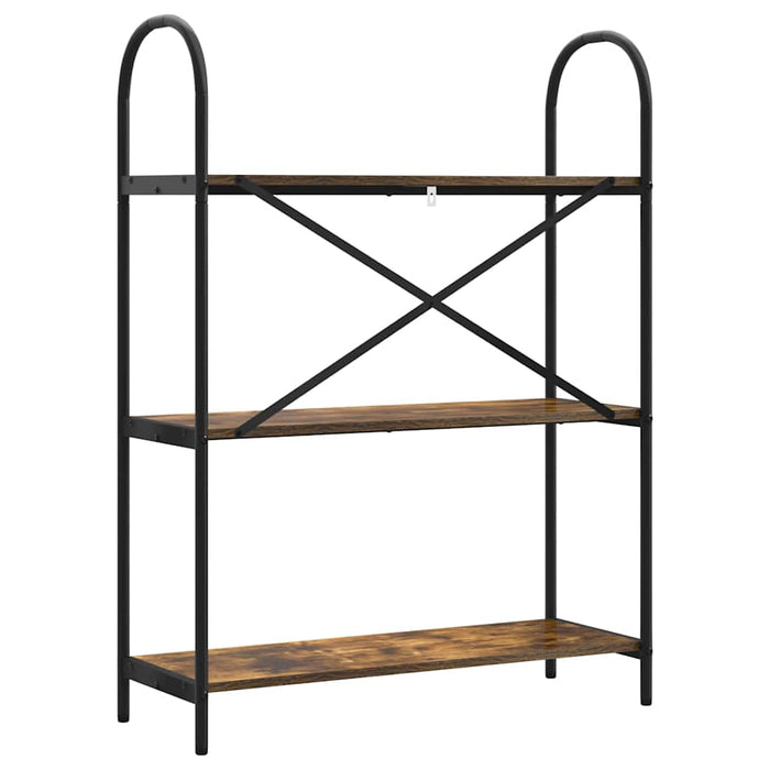 Raft pentru cărți Stejar afumat 80 x 30 x 109 cm Lemn compozit - WALTI WALTI