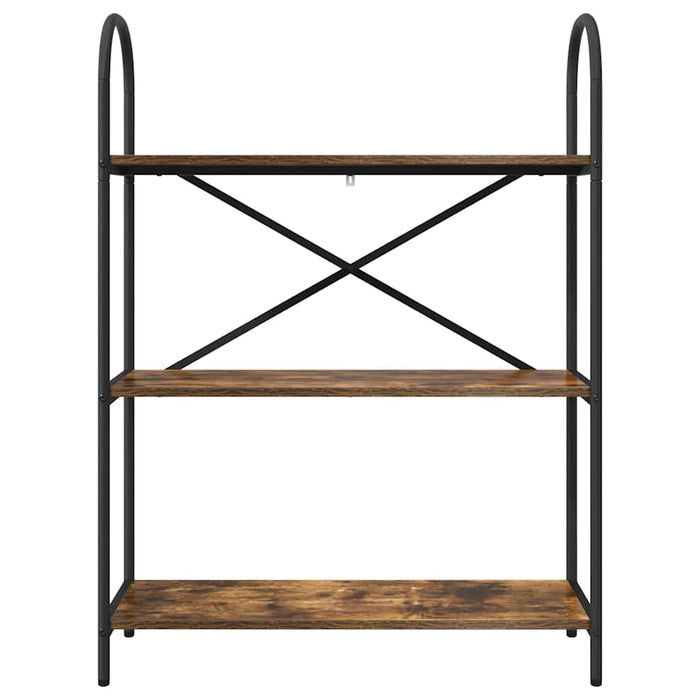 Raft pentru cărți Stejar afumat 80 x 30 x 109 cm Lemn compozit - WALTI WALTI