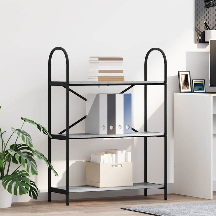 Raft pentru cărți sonoma gri 80 x 30 x 109 cm Lemn compozit - WALTI WALTI